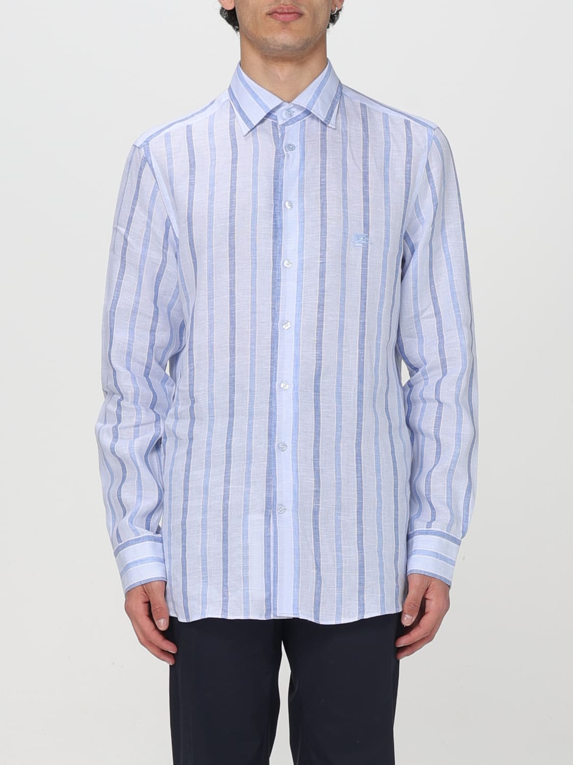 ETRO SHIRT: Shirt men Etro, Sky Blue - Img 1