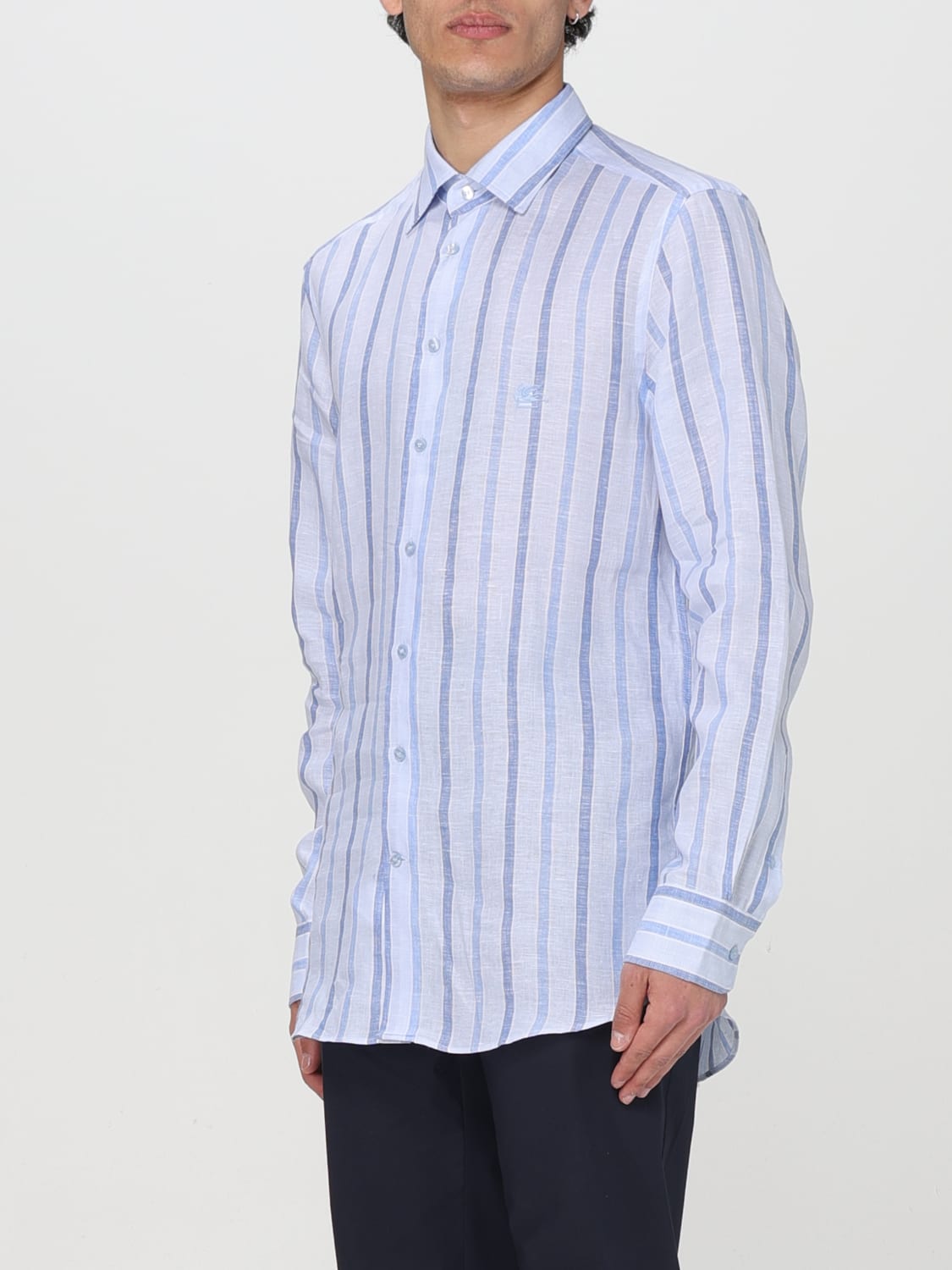 ETRO SHIRT: Shirt men Etro, Sky Blue - Img 4