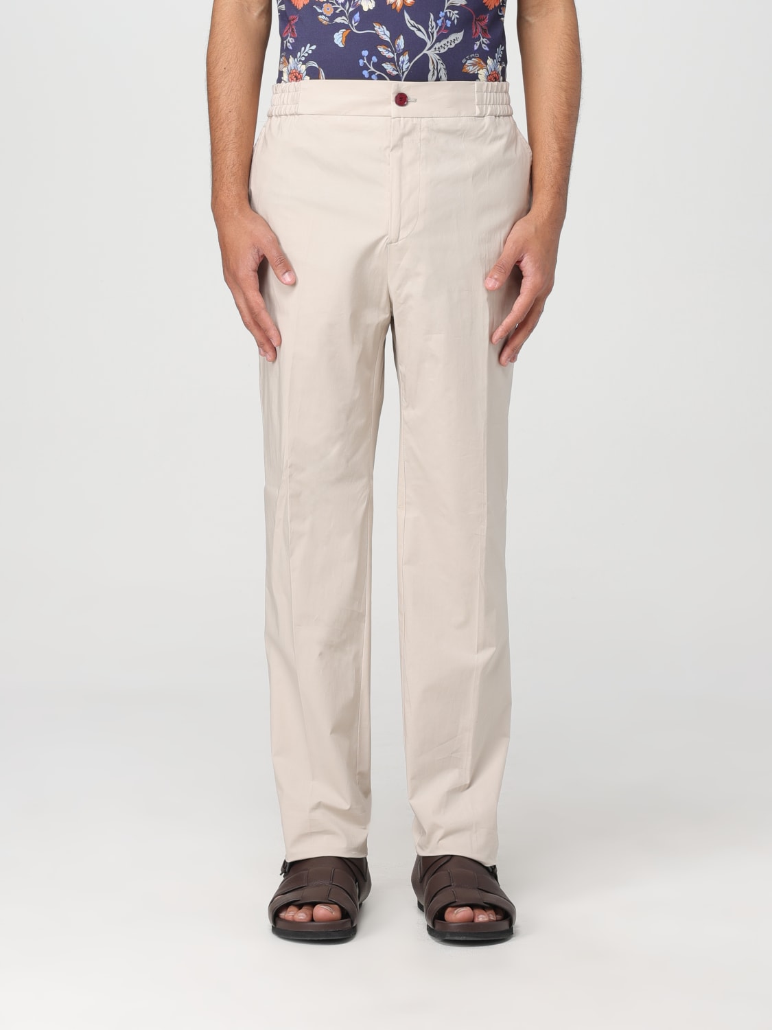 ETRO PANTS: Pants men Etro, Ecru - Img 1