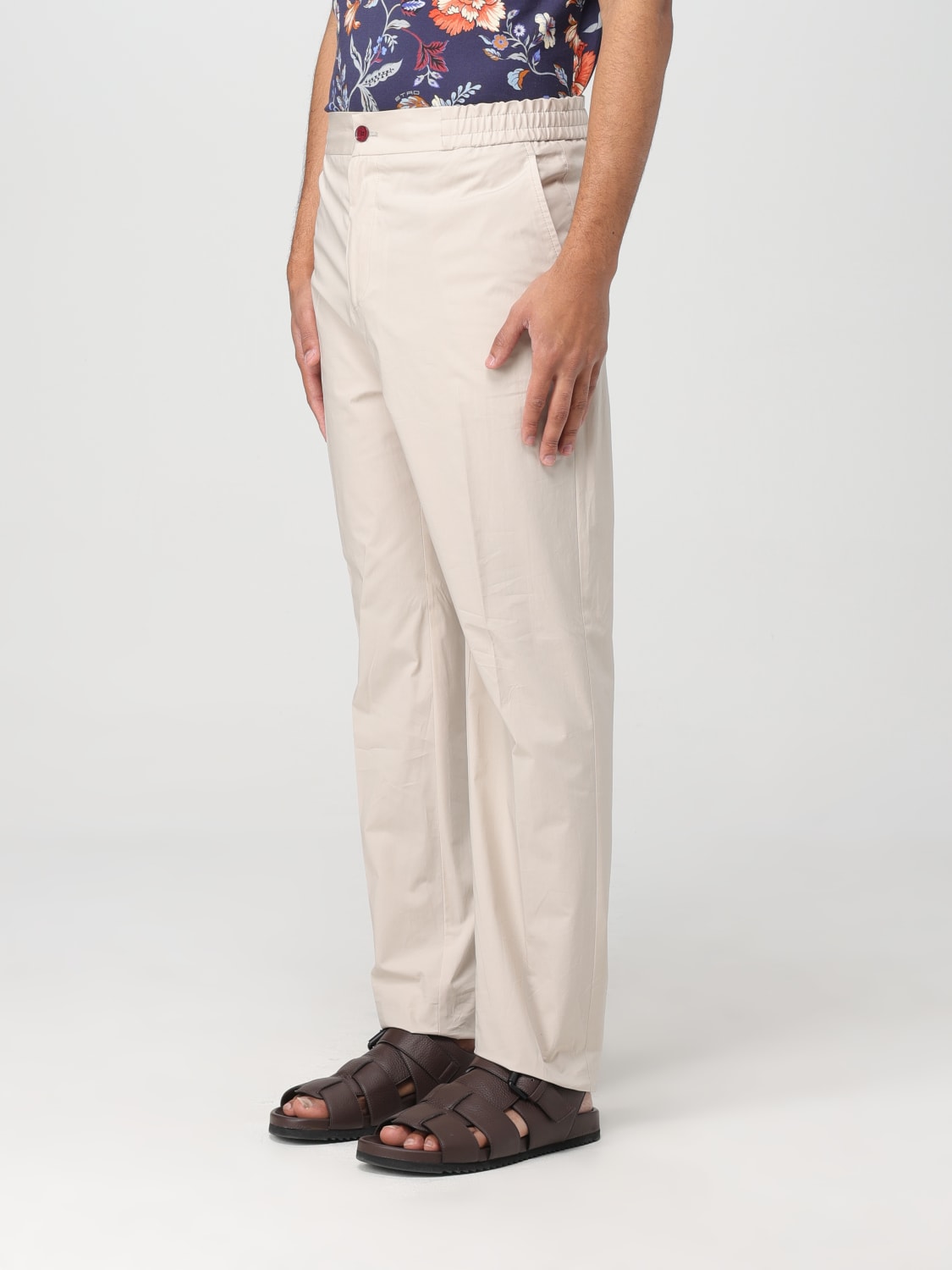 ETRO PANTS: Pants men Etro, Ecru - Img 4