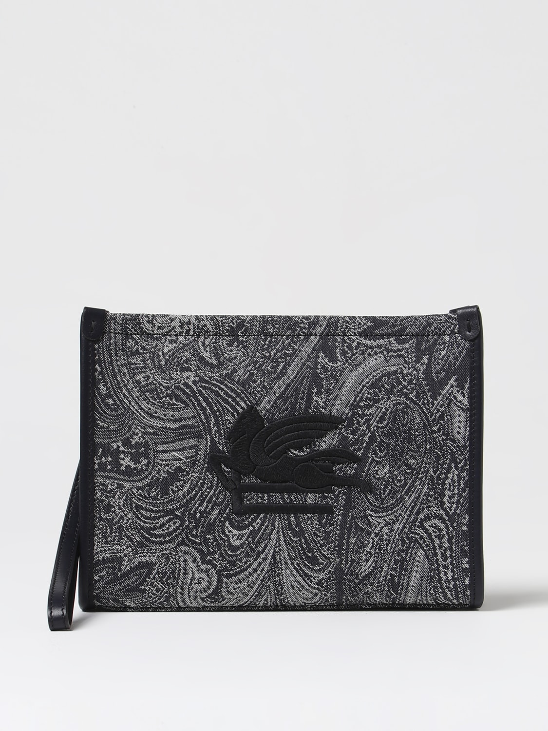 Giglio Clutch Etro in cotone jacquard Paisley