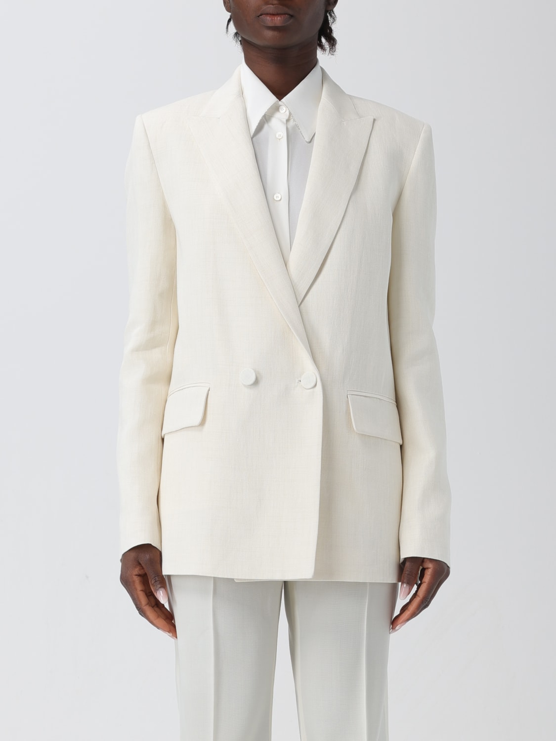 FABIANA FILIPPI CHAQUETA: Americana mujer Fabiana Filippi, Blanco - Img 1