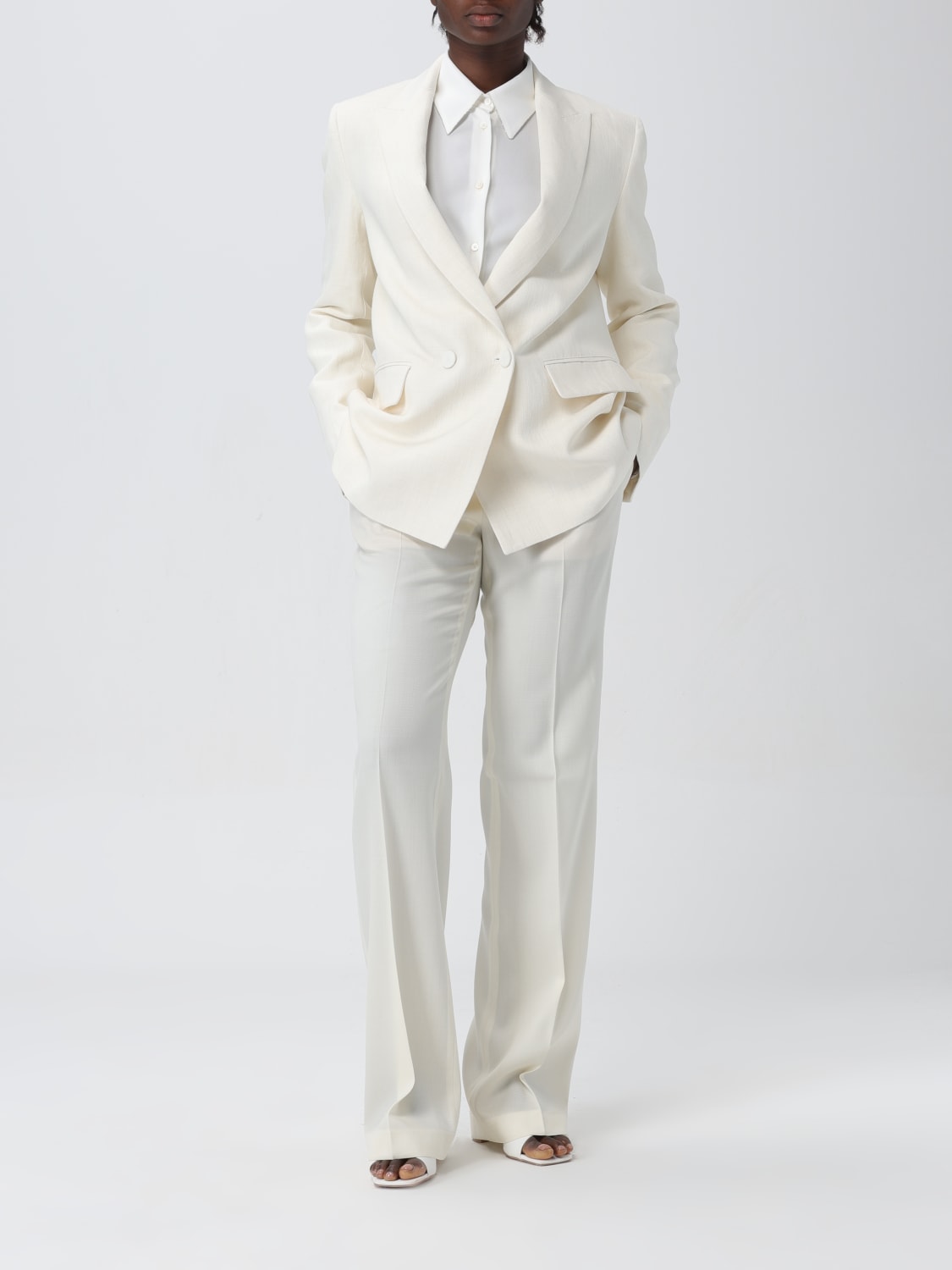 FABIANA FILIPPI CHAQUETA: Americana mujer Fabiana Filippi, Blanco - Img 2