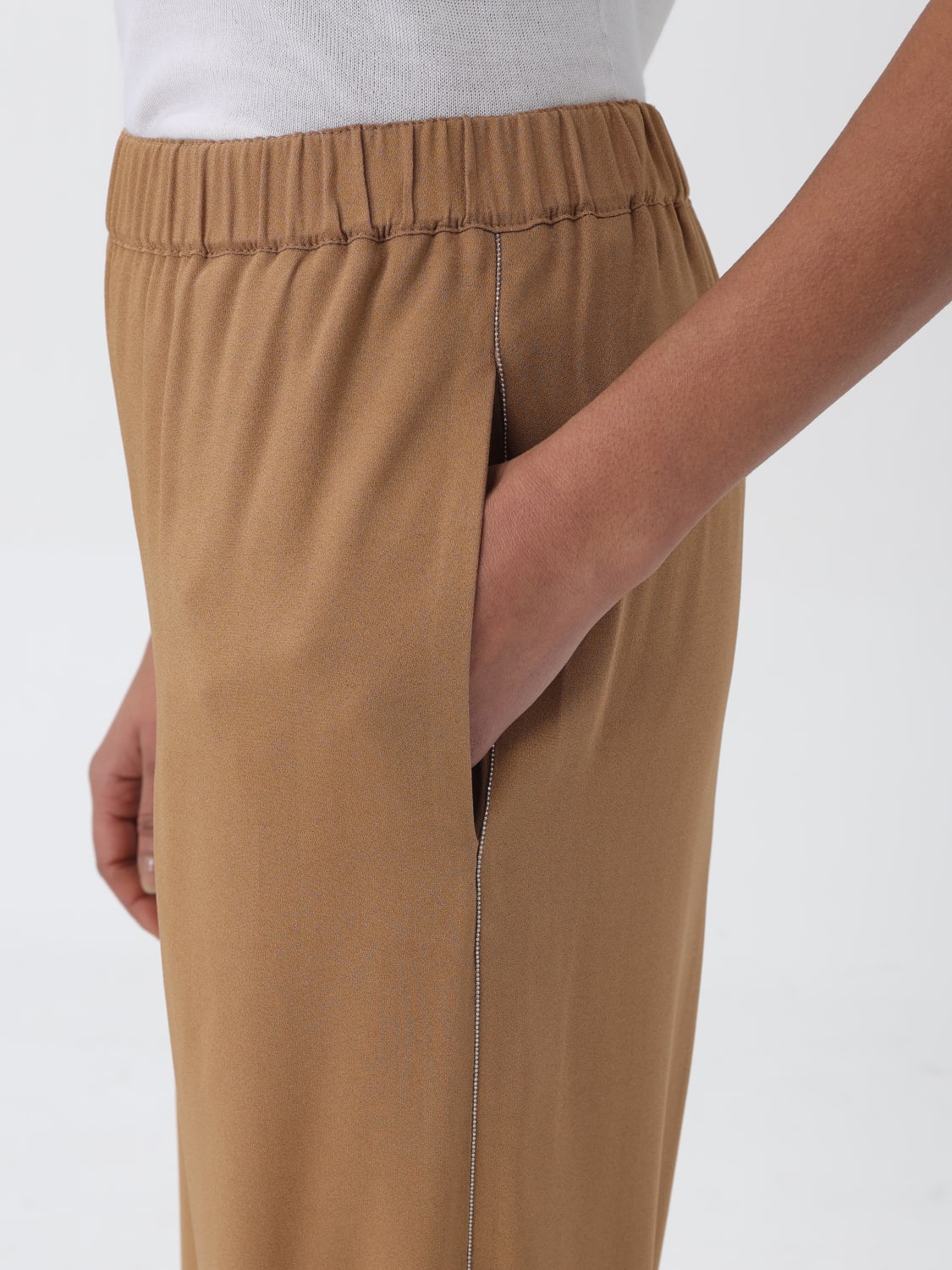 パンツ FABIANA FILIPPI Woman Pants Beige PAD265F326L192 1261 Fabiana Filippi Wool Pants - Beige - Women