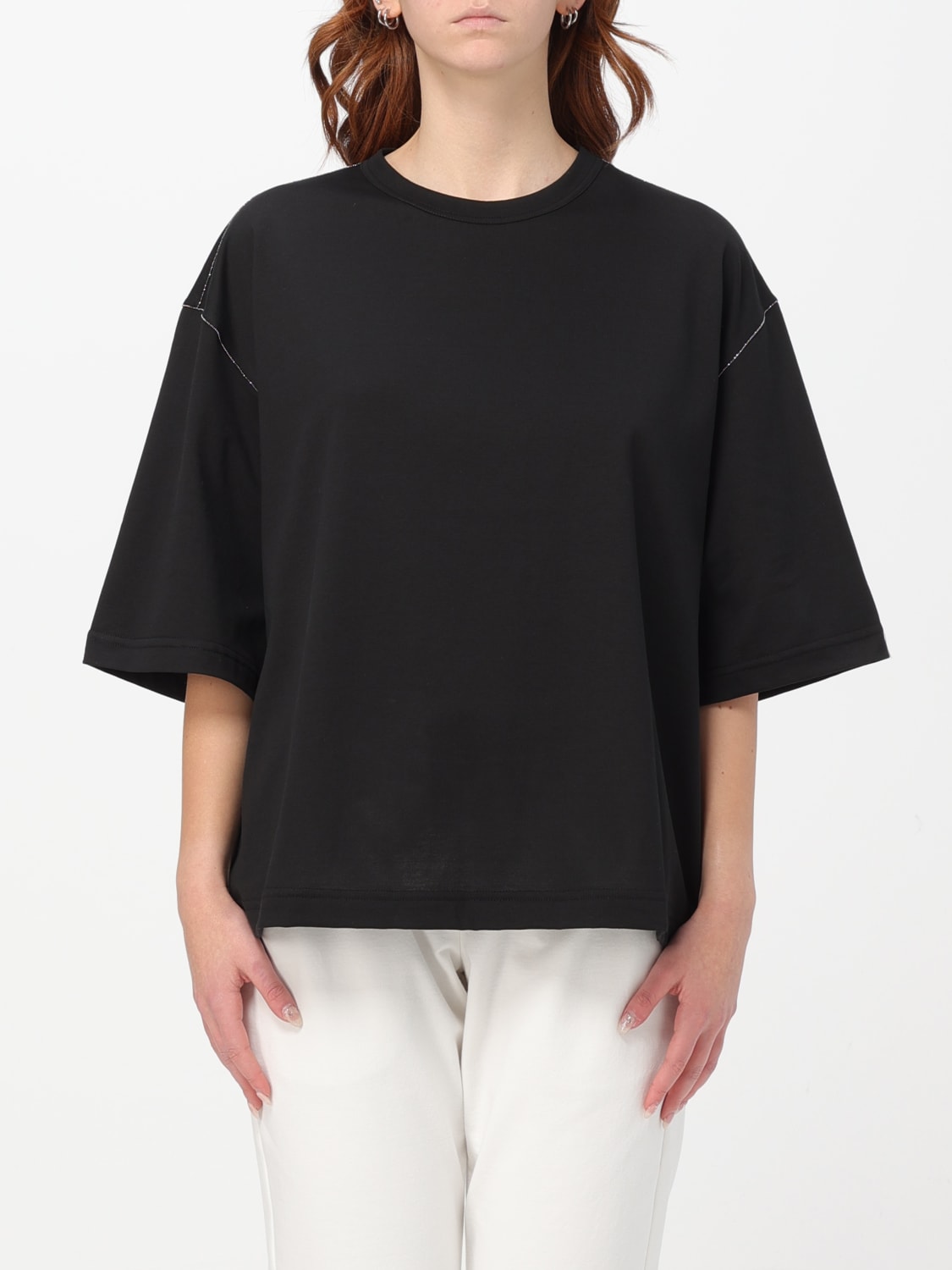 FABIANA FILIPPI T-SHIRT: T-shirt woman Fabiana Filippi, Black - Img 1