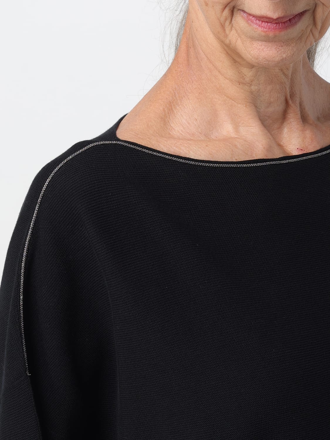 FABIANA FILIPPI PULLOVER: Pullover damen Fabiana Filippi, Schwarz - Img 3