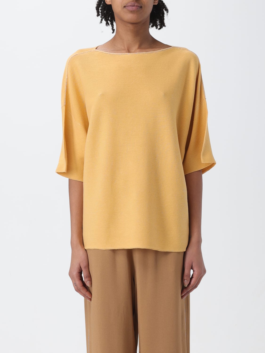 FABIANA FILIPPI MAGLIA: Maglia Fabiana Filippi in cotone, Arancione - Img 1