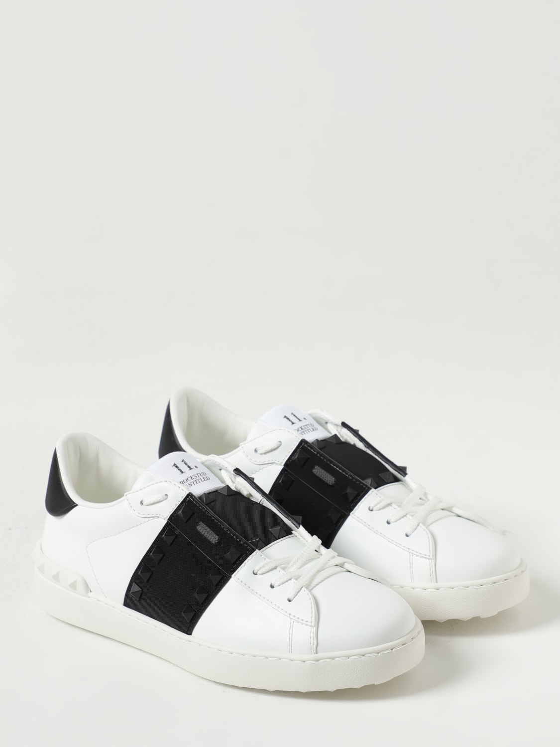 Valentino Shoes Men's Stan Summer Leather Cupsole Trainers - White