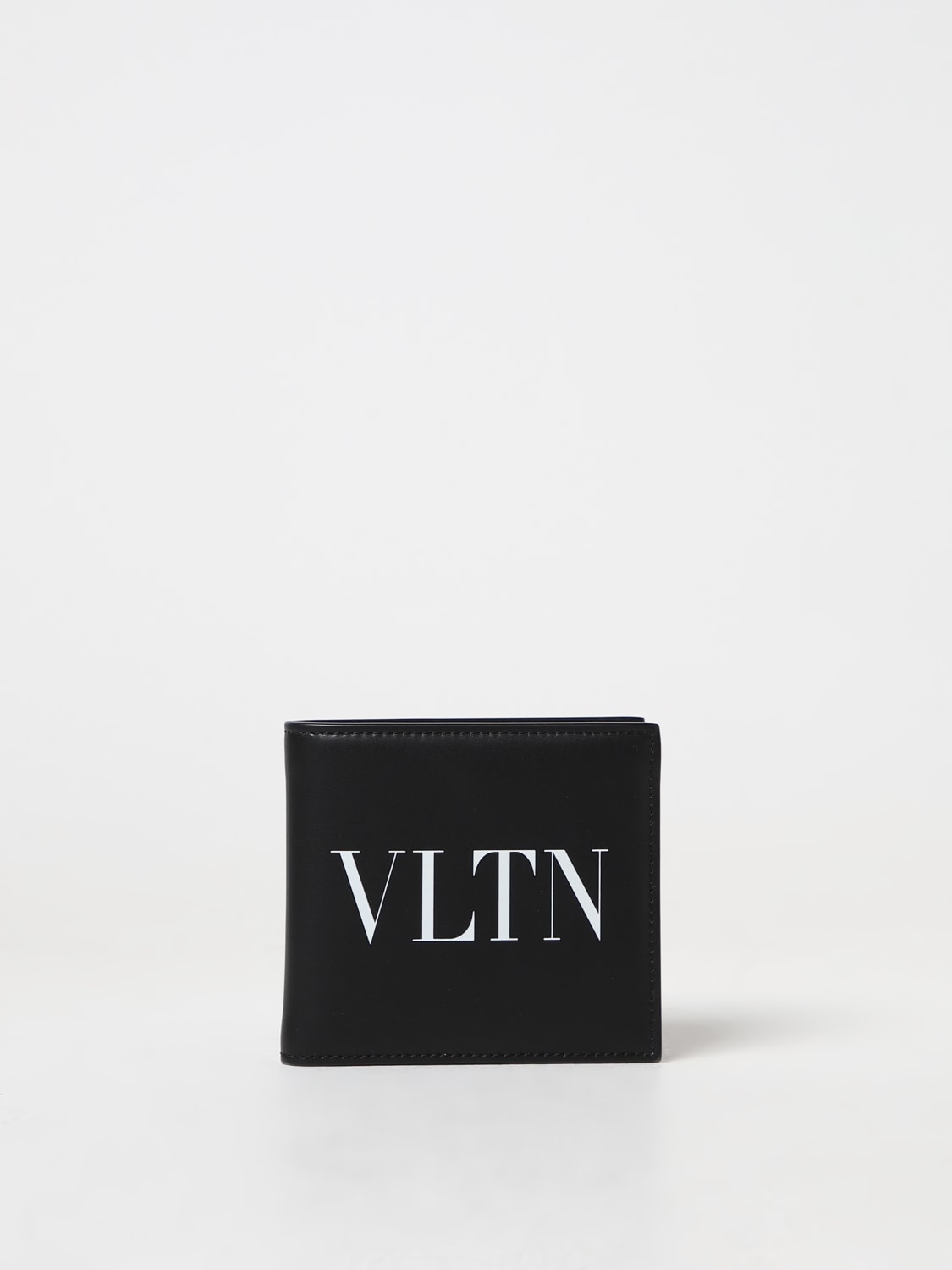 VALENTINO GARAVANI WALLET: Valentino Garavani leather wallet, Black - Img 1