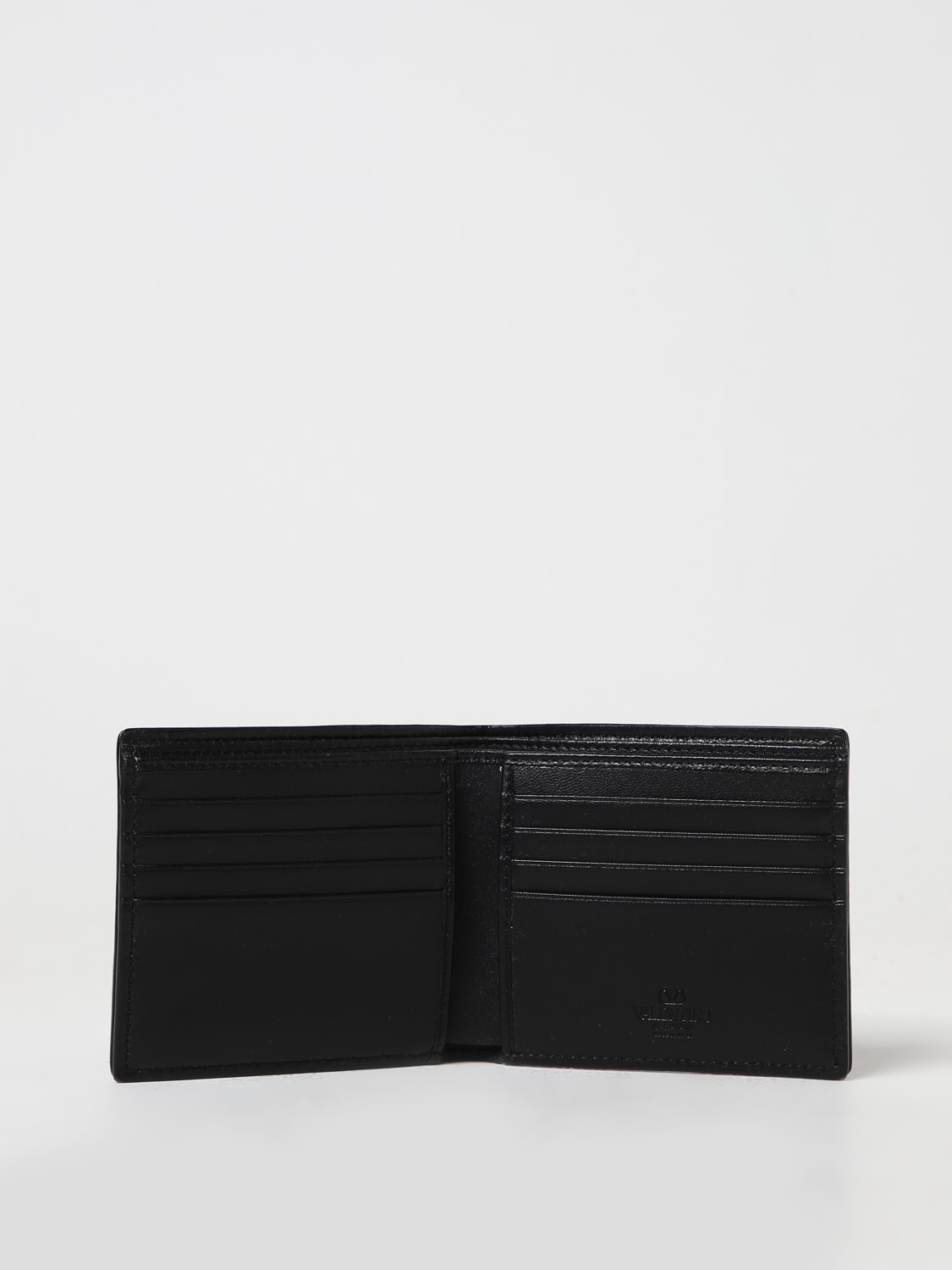 VALENTINO GARAVANI WALLET: Valentino Garavani wallet in Toile Iconographe fabric and leather, Black - Img 2