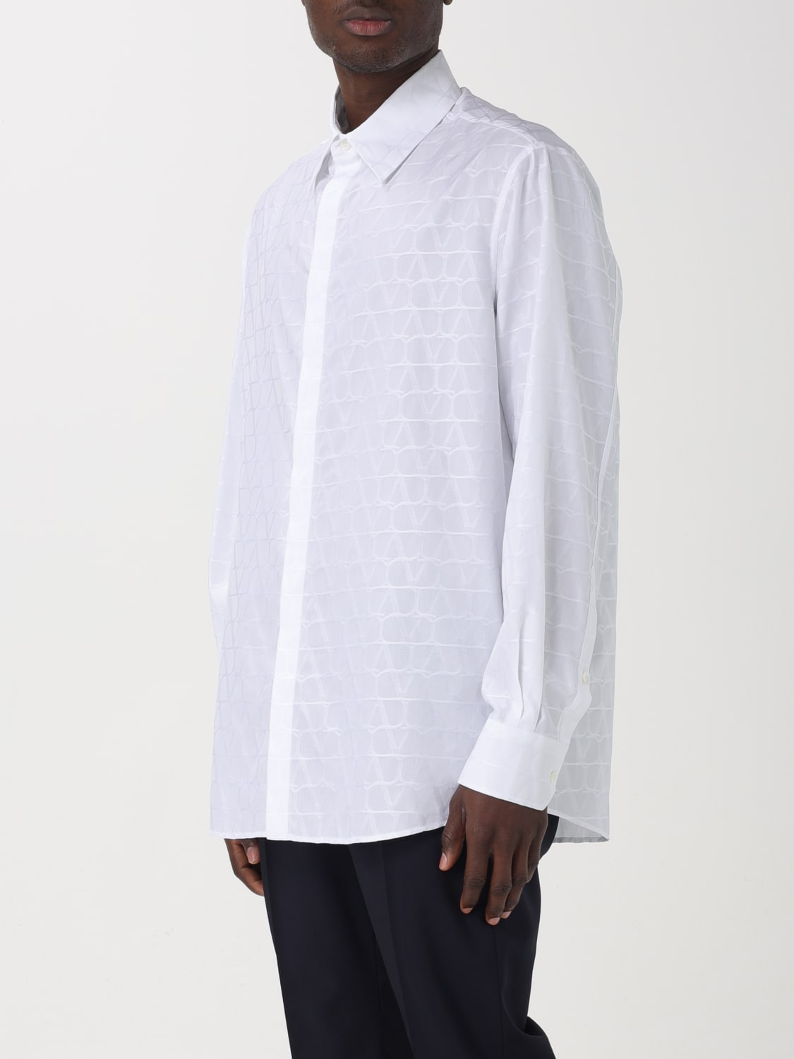 VALENTINO CHEMISE: Chemise homme Valentino, Blanc - Img 4