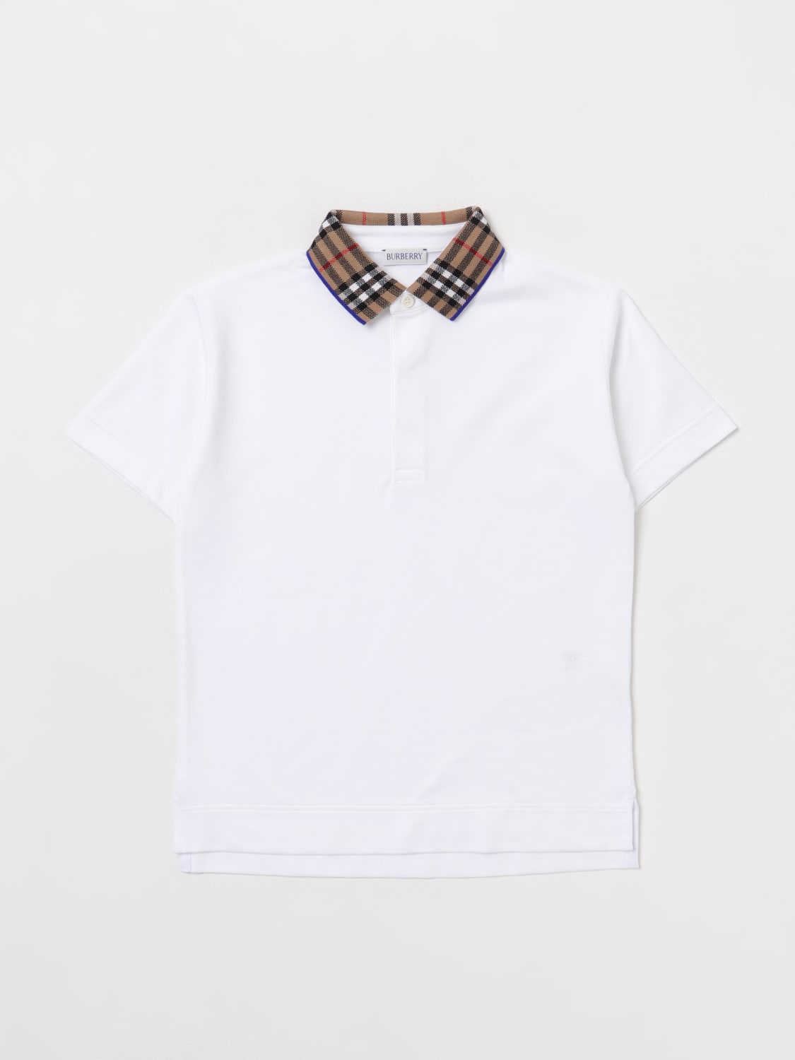 BURBERRY POLO: Polo enfant Burberry Kids, Blanc - Img 1