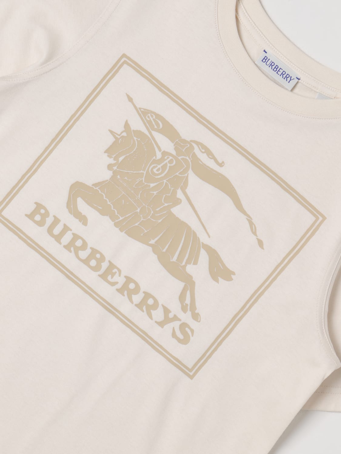 T-Shirt BURBERRY KIDS Kids color Yellow Cream