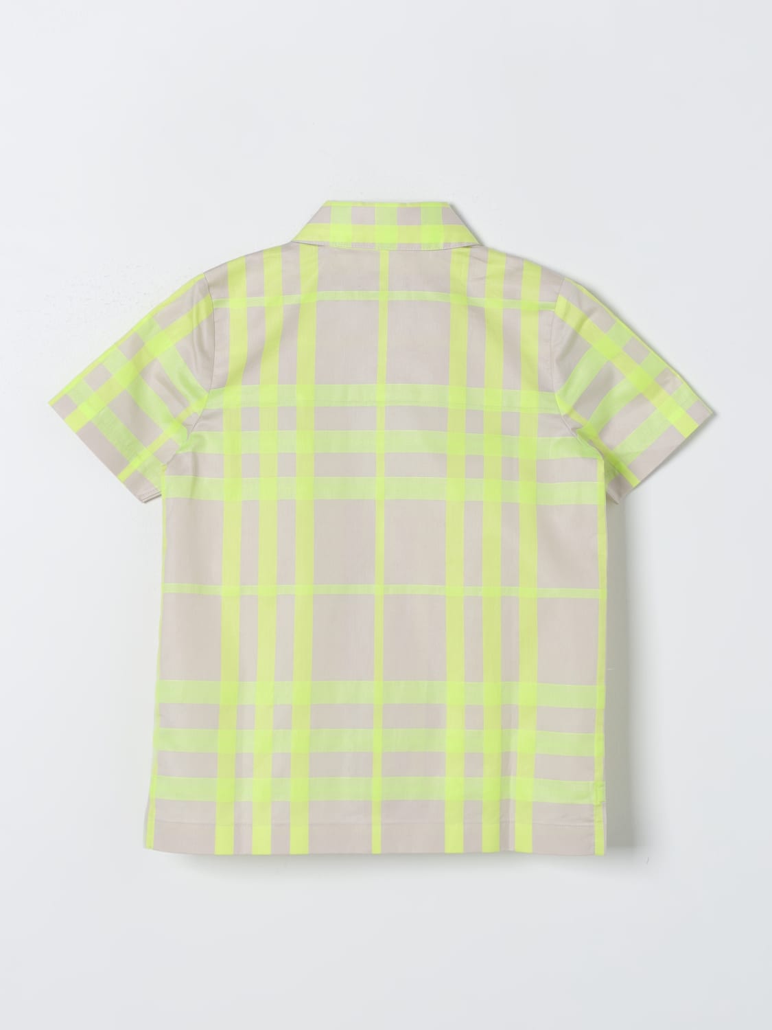 BURBERRY SHIRT: Shirt kids Burberry Kids, Lime - Img 2