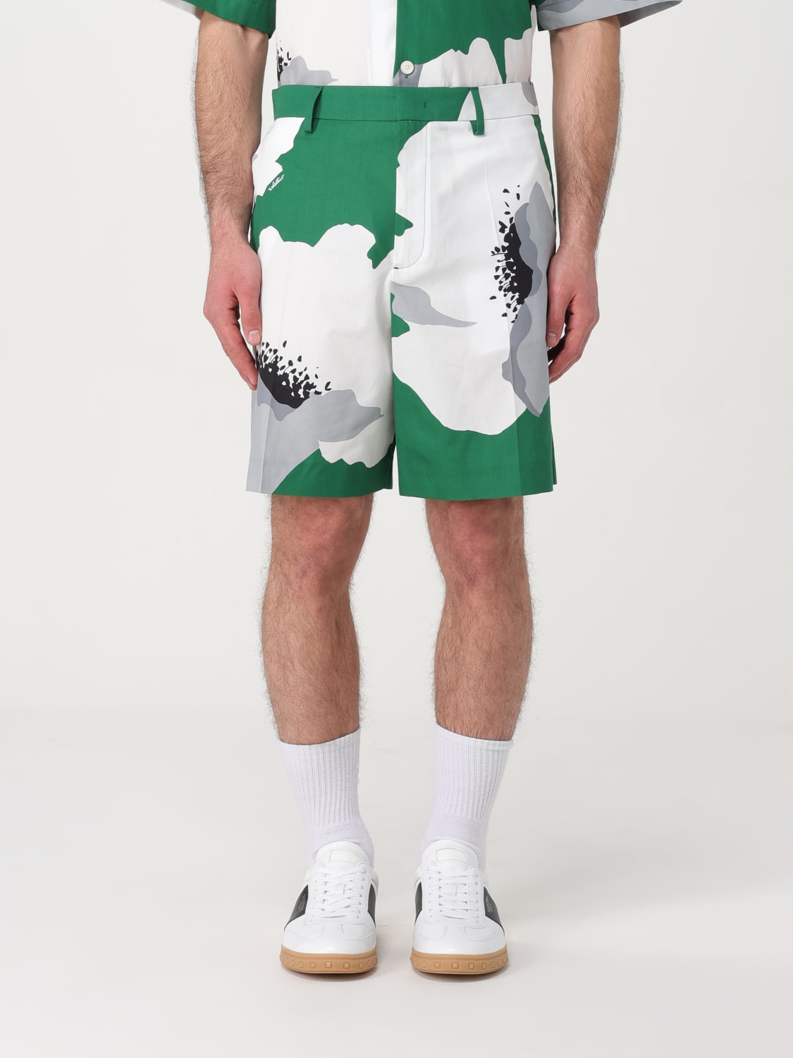 VALENTINO SHORT: Short homme Valentino, Vert - Img 1