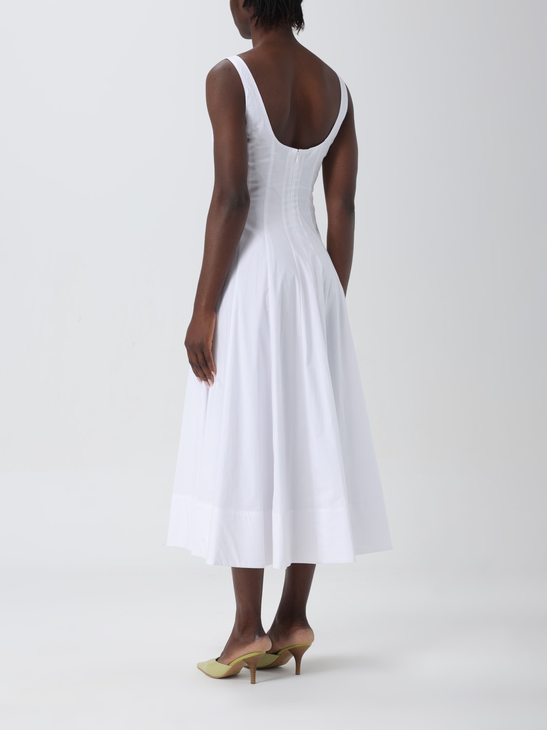 ワンピース STAUD Woman Dress Blue 907291 NVY STAUD: Dress woman - Blue | Staud dress 907291 online at