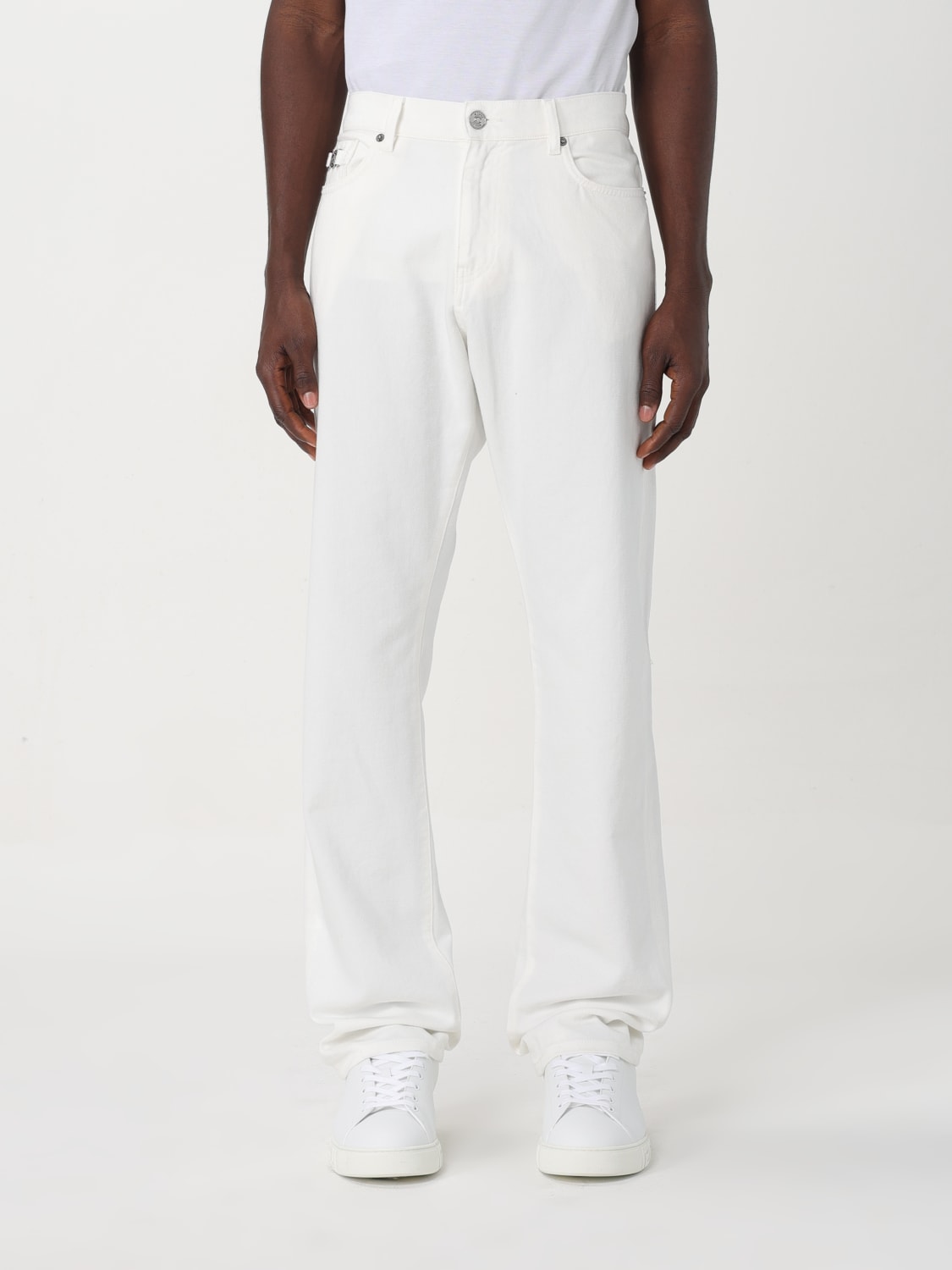 VERSACE JEANS: Jeans homme Versace, Blanc - Img 1