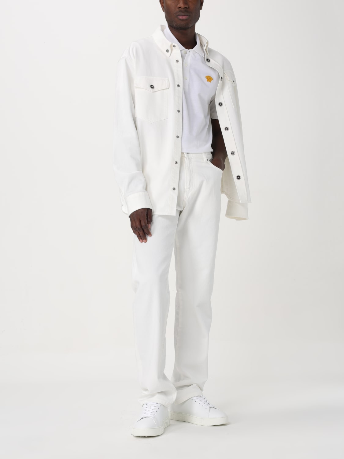 VERSACE JEANS: Jeans homme Versace, Blanc - Img 2