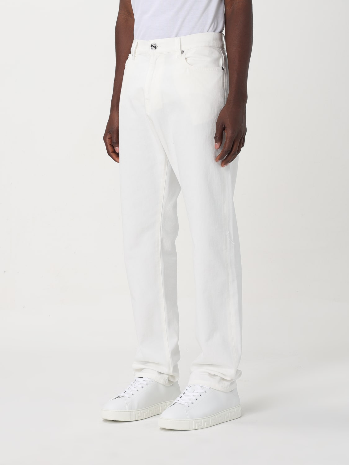 VERSACE JEANS: Jeans homme Versace, Blanc - Img 4