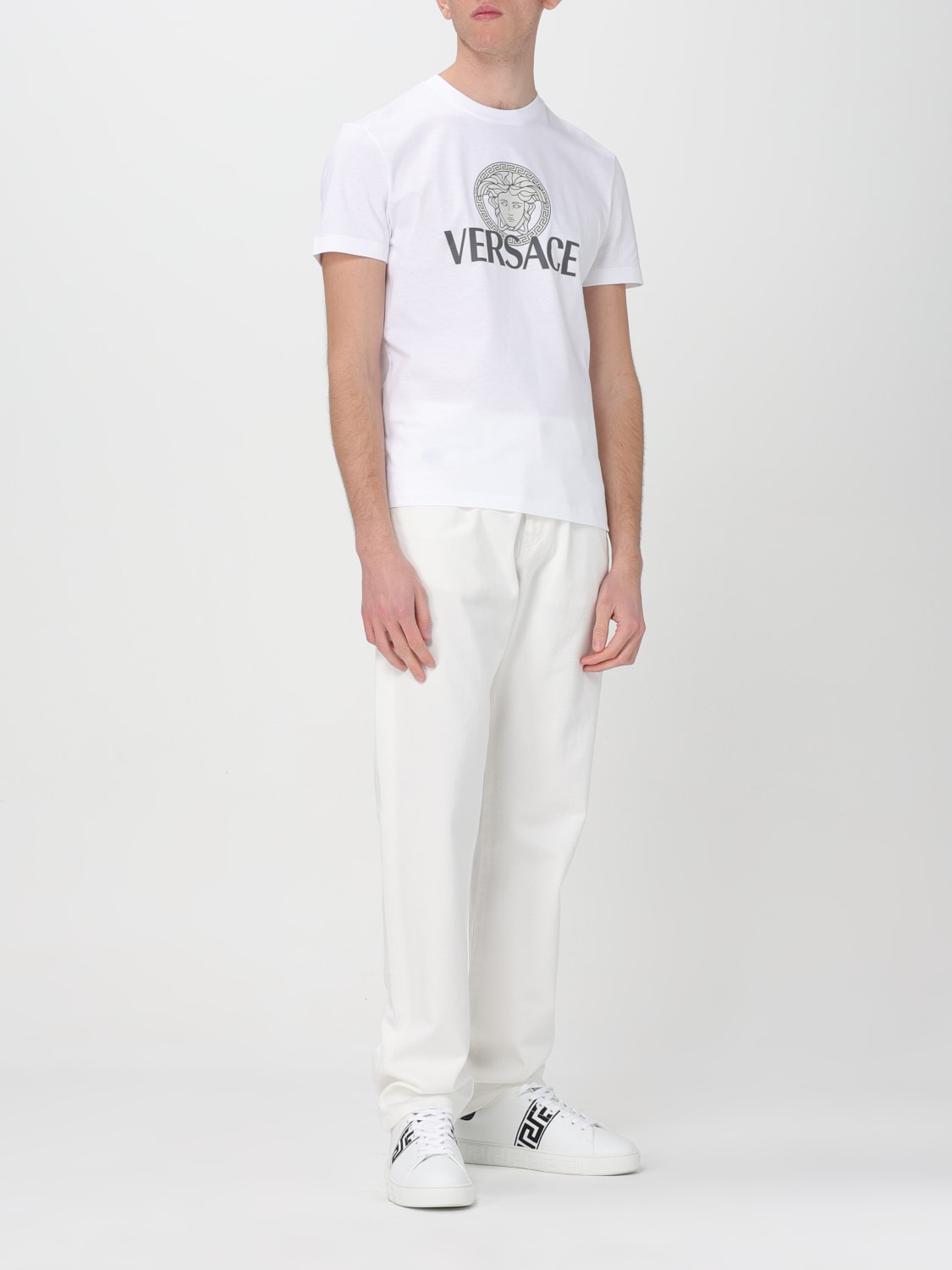 VERSACE T-SHIRT: T-shirt herren Versace, Weiß - Img 2