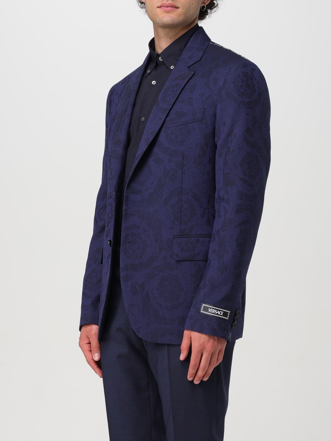 VERSACE BLAZER: Blazer men Versace, Blue - Img 4