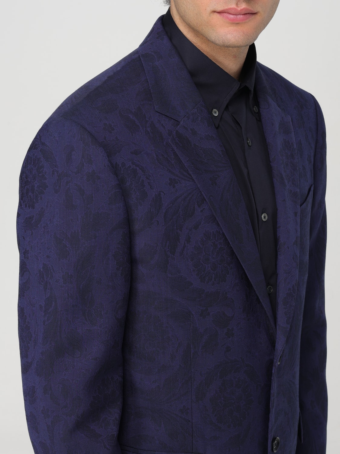 VERSACE BLAZER: Blazer men Versace, Blue - Img 5