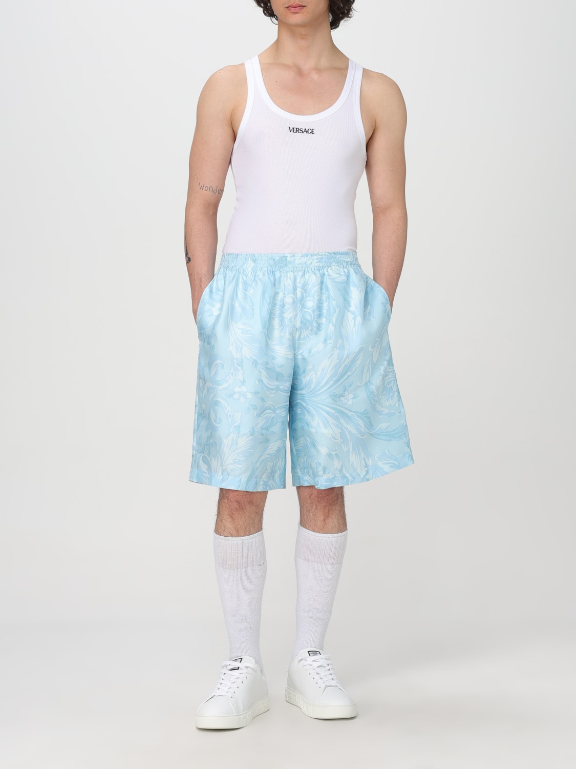 VERSACE T-SHIRT: T-shirt men Versace, White - Img 2