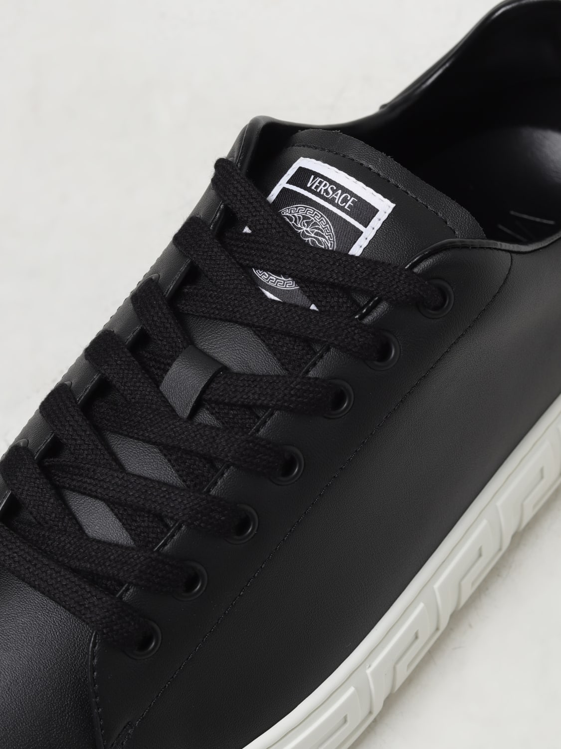 VERSACE: Sneakers men - Black | Versace sneakers 10144601A09608 online ...