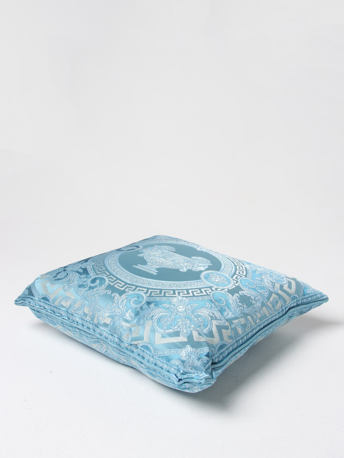 VERSACE HOME COUSSINS: Coussins lifestyle Versace Home, Bleu Azur - Img 3