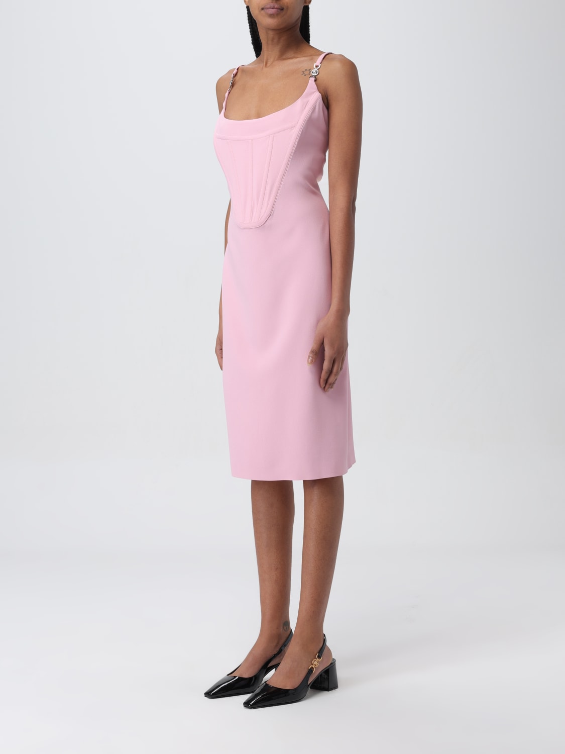 VERSACE DRESS: Dress woman Versace, Pink - Img 3