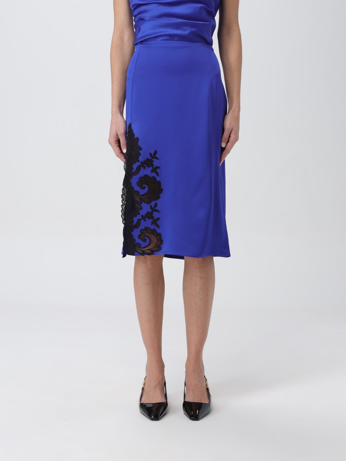 VERSACE SKIRT: Skirt woman Versace, Sapphire - Img 1