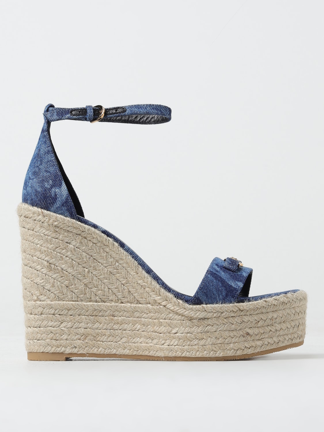 VERSACE WEDGE SHOES: Shoes woman Versace, Denim - Img 1