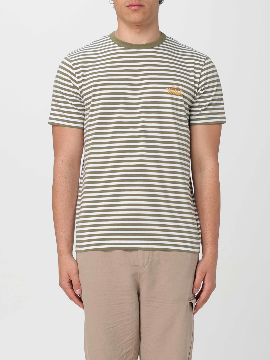 WOOLRICH T-SHIRT: T-shirt men Woolrich, Military - Img 1