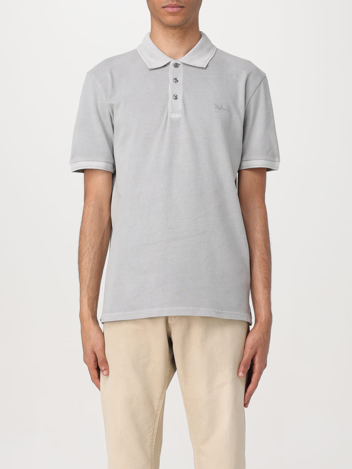 WOOLRICH POLO: Polo herren Woolrich, Grau - Img 1