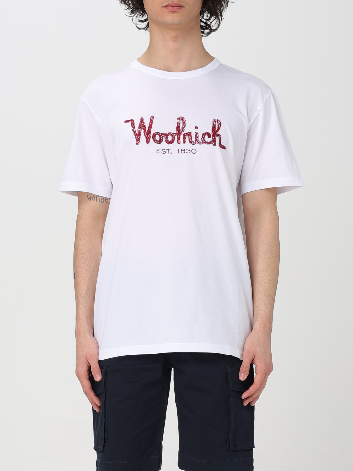 Giglio T-shirt con logo Woolrich