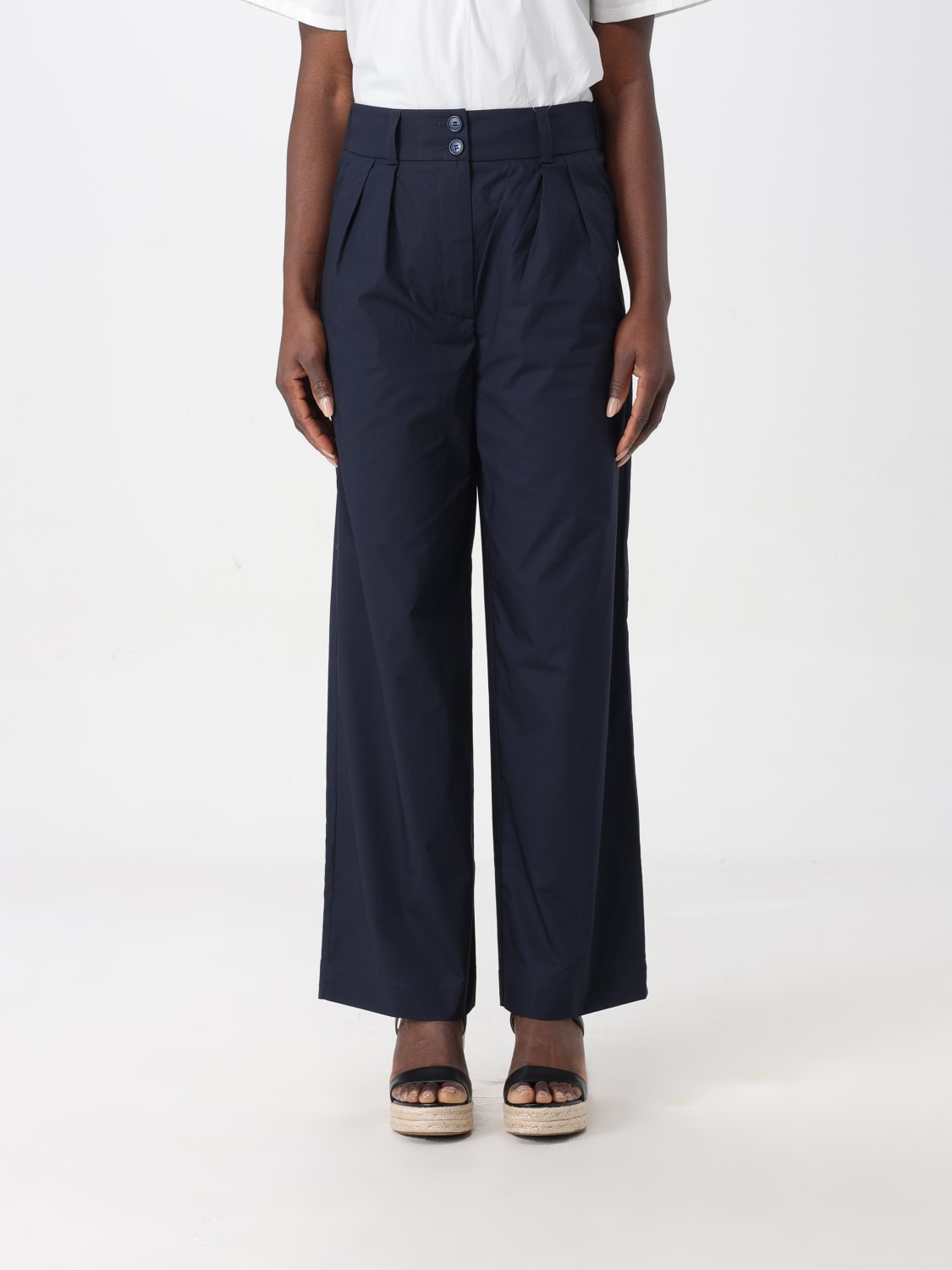 パンツ WOOLRICH Women Straight Pants CFWWTR0174FRUT3027 WHITE Woolrich Outlet: Pants woman - White | Woolrich pants