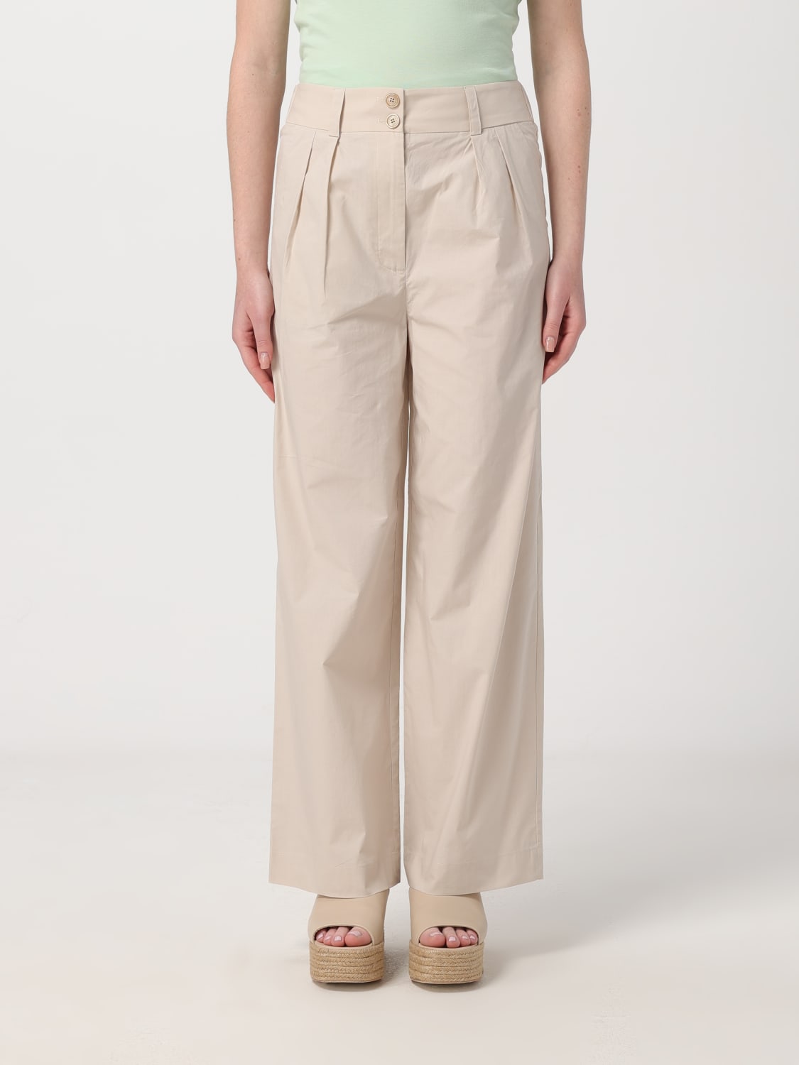 パンツ WOOLRICH Women Straight Pants CFWWTR0174FRUT3027 WHITE Woolrich Outlet: Pants woman - Beige | Woolrich pants