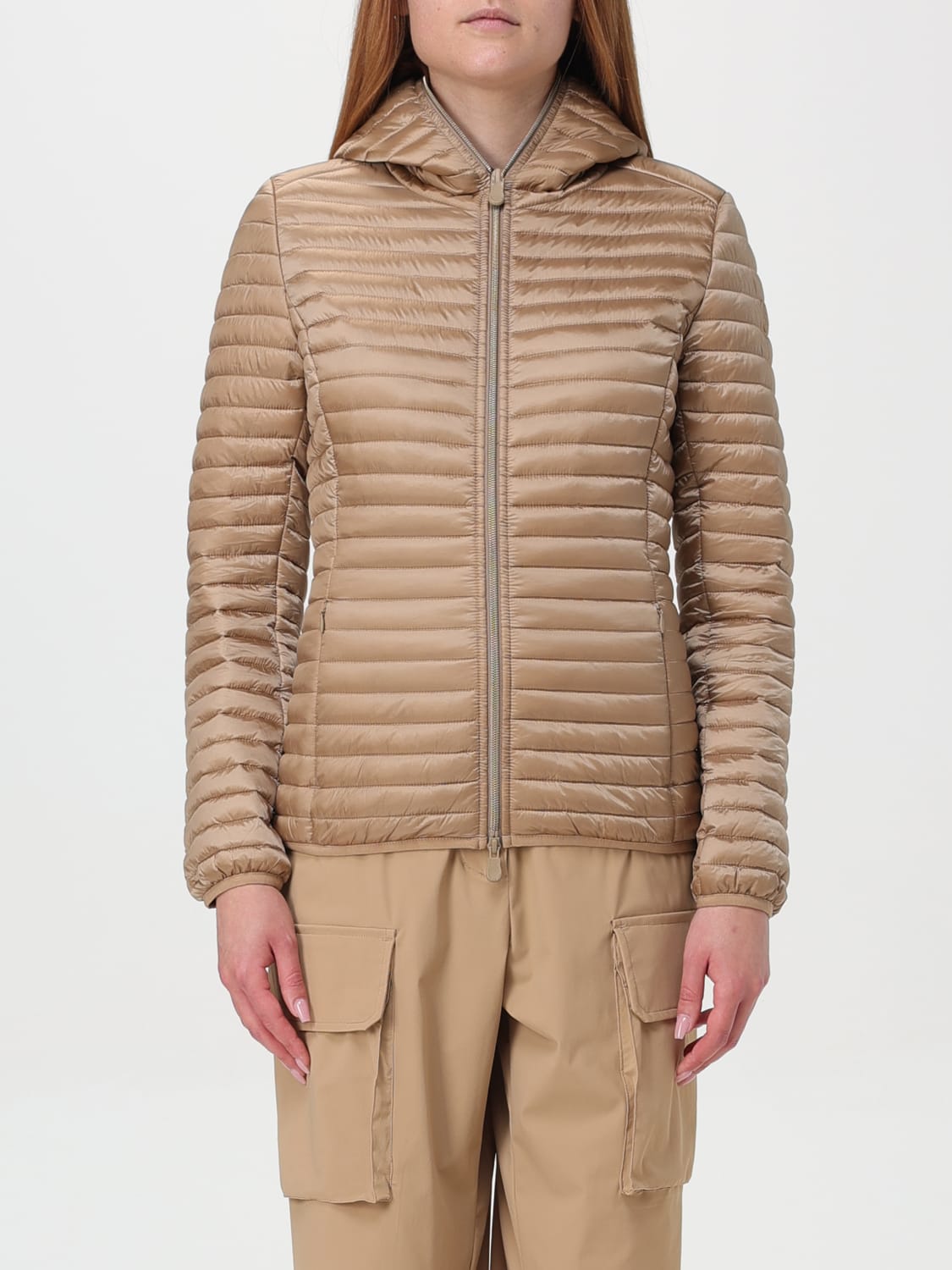 ジャケット SAVE THE DUCK Woman Jacket Beige D40280WIRIS17 40019 Save The Duck Outlet: Jacket woman - Beige | Save The Duck
