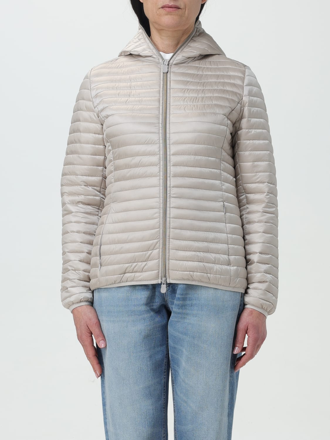 ジャケット SAVE THE DUCK Woman Jacket Beige D33620WIRIS18 40001 Save The Duck Outlet: Jacket woman - Sand | Save The Duck