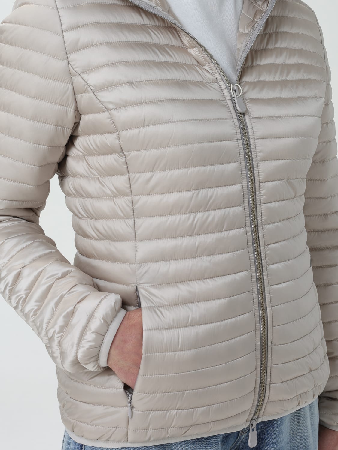 ジャケット SAVE THE DUCK Woman Jacket Beige D33620WIRIS18 40001 Save The Duck Outlet: Jacket woman - Sand | Save The Duck