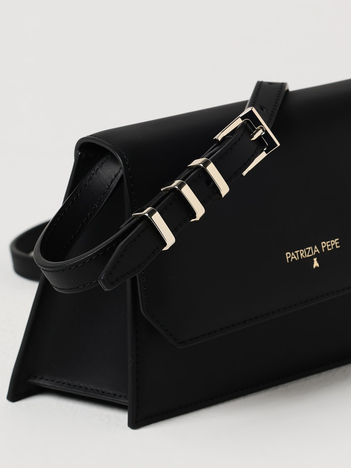 PATRIZIA PEPE: Shoulder bag woman - Black | Patrizia Pepe mini bag ...