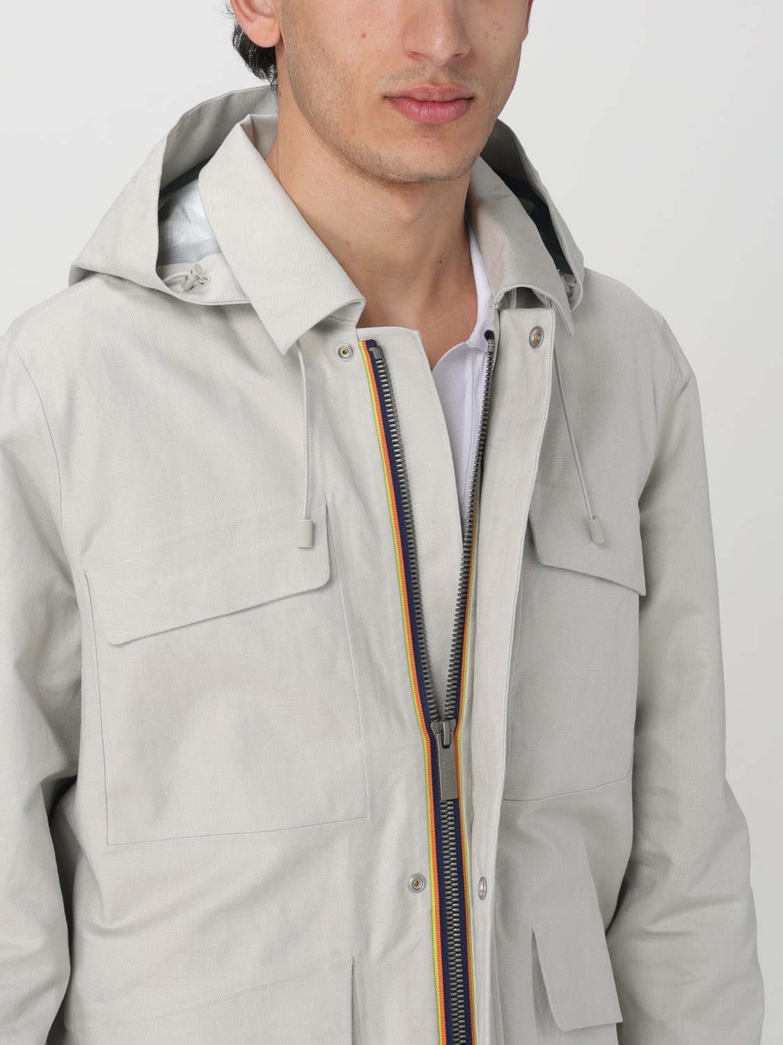 K-WAY JACKET: Jacket men K-way, Beige - Img 5