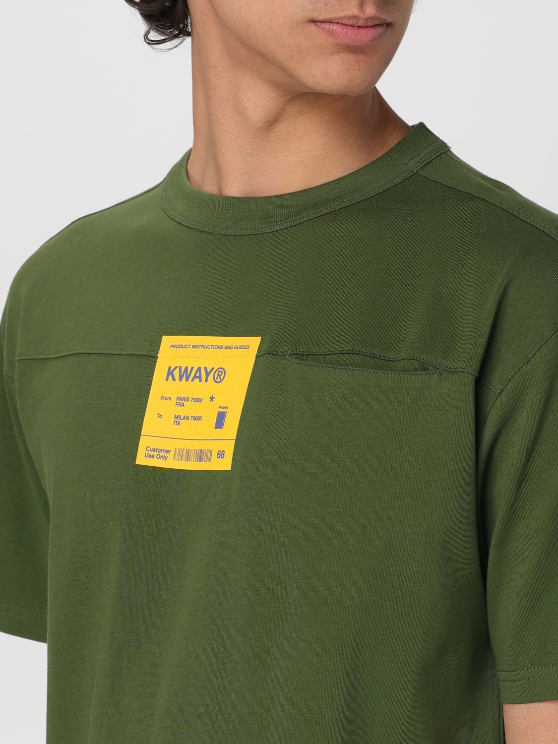 K-WAY T-SHIRT: T-shirt men K-way, Green - Img 3