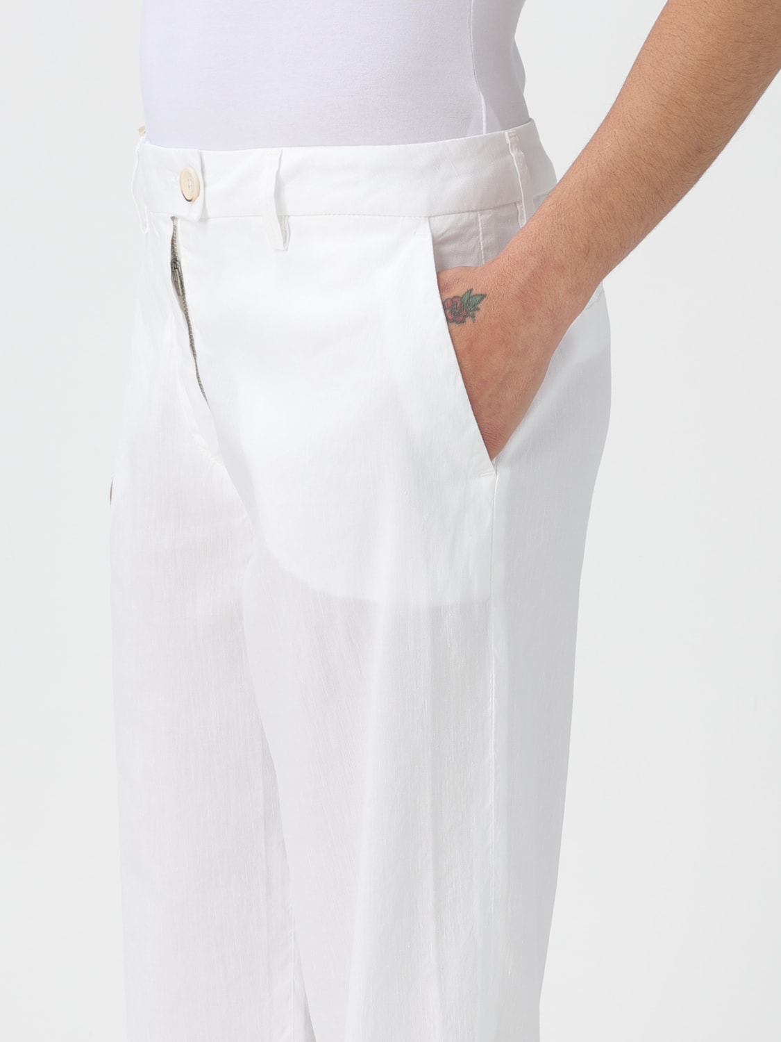 RE-HASH PANTALON: Pantalon femme Re-hash, Blanc - Img 3