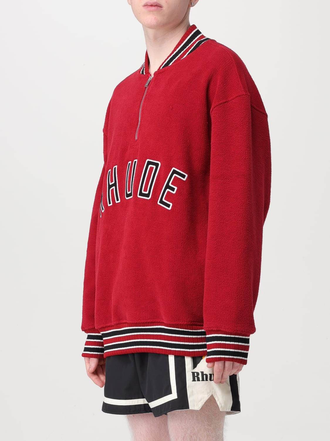 RHUDE SWEATSHIRT: Sweatshirt men Rhude, Red - Img 4