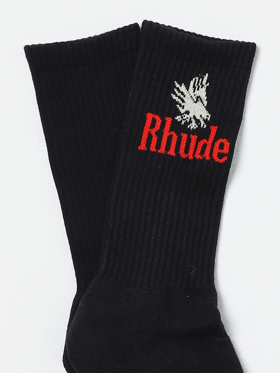 RHUDE ソックス: ソックス メンズ Rhude, ブラック - Img 2