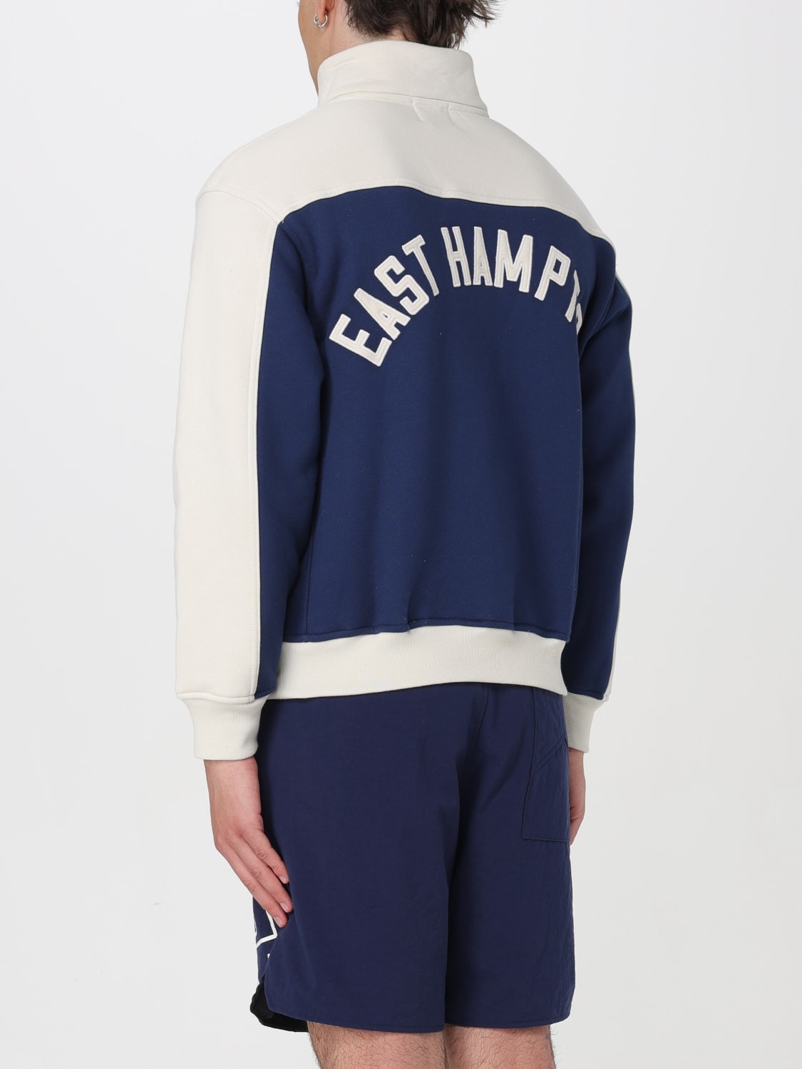 RHUDE FELPA: Felpa Varsity Rhude in jersey, Blue - Img 3