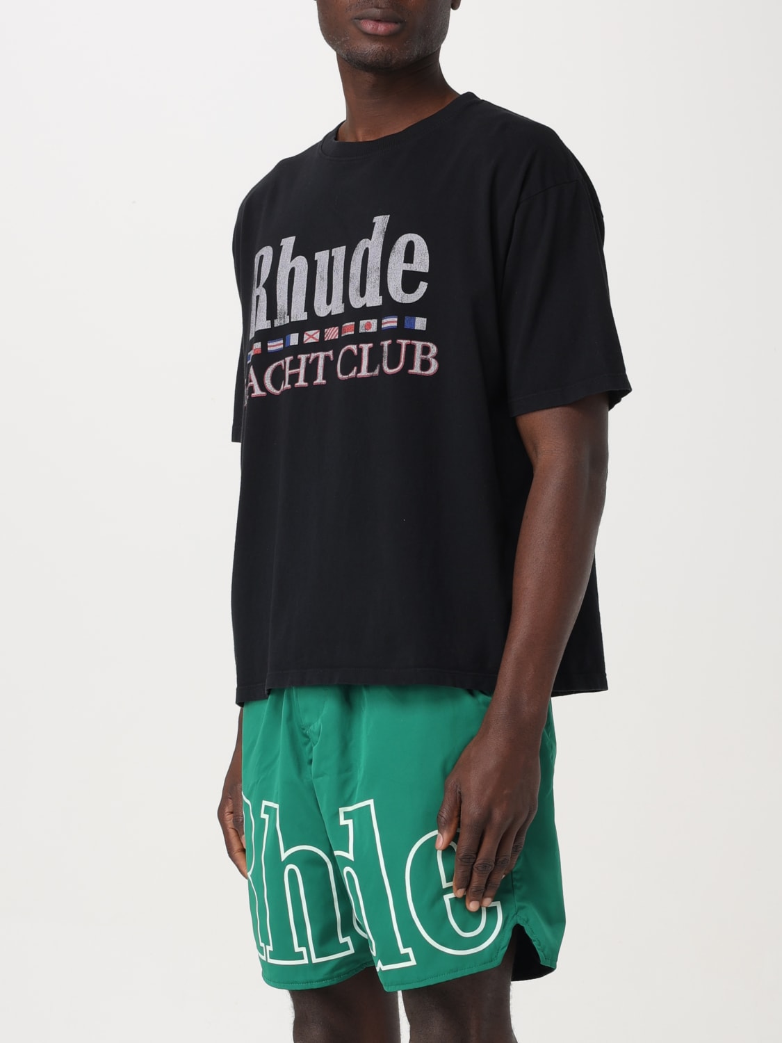 RHUDE T-SHIRT: T-shirt herren Rhude, Schwarz - Img 4