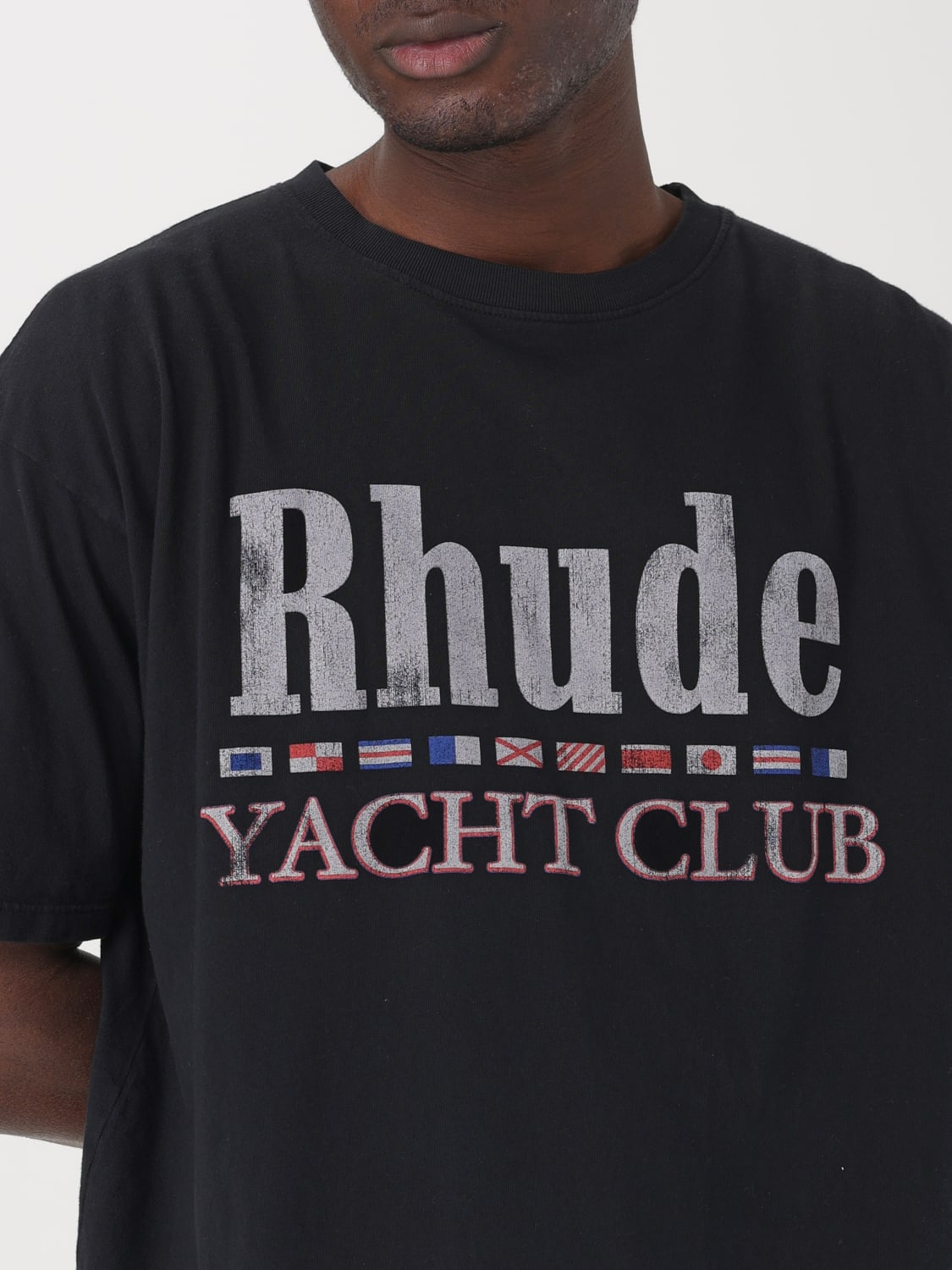 RHUDE T-SHIRT: T-shirt herren Rhude, Schwarz - Img 5