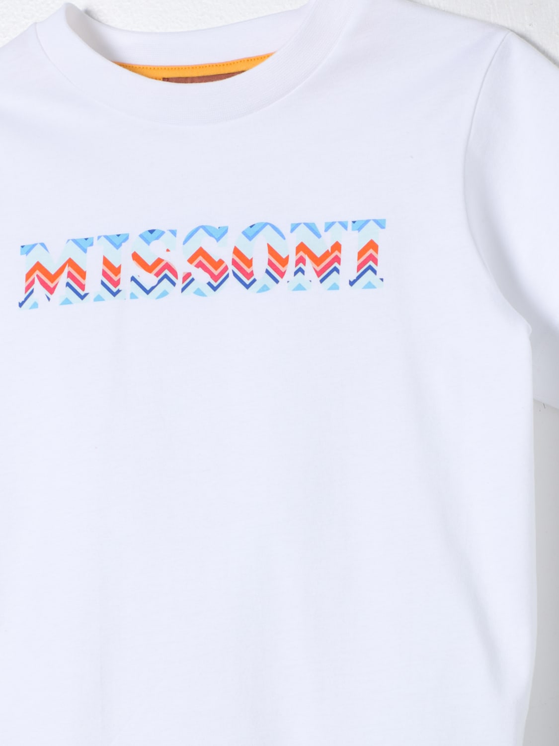 MISSONI T-SHIRT: T-shirt Missoni in cotone con logo , Bianco - Img 3